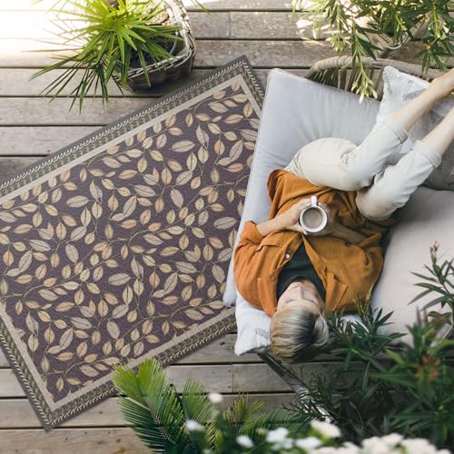 Tapis vinyle extérieur 100x150 cm résistant pour protéger votre terrasse - 3