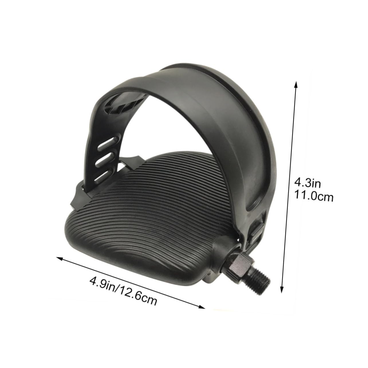 Verstellbare Heimtrainerpedale mit Rutschfestem Gummi und Stahl Ersatzpedale für Outdoor Fahrräder Fitness Fahrradzubehör mit Abs und Verstellbaren Gummiriemen