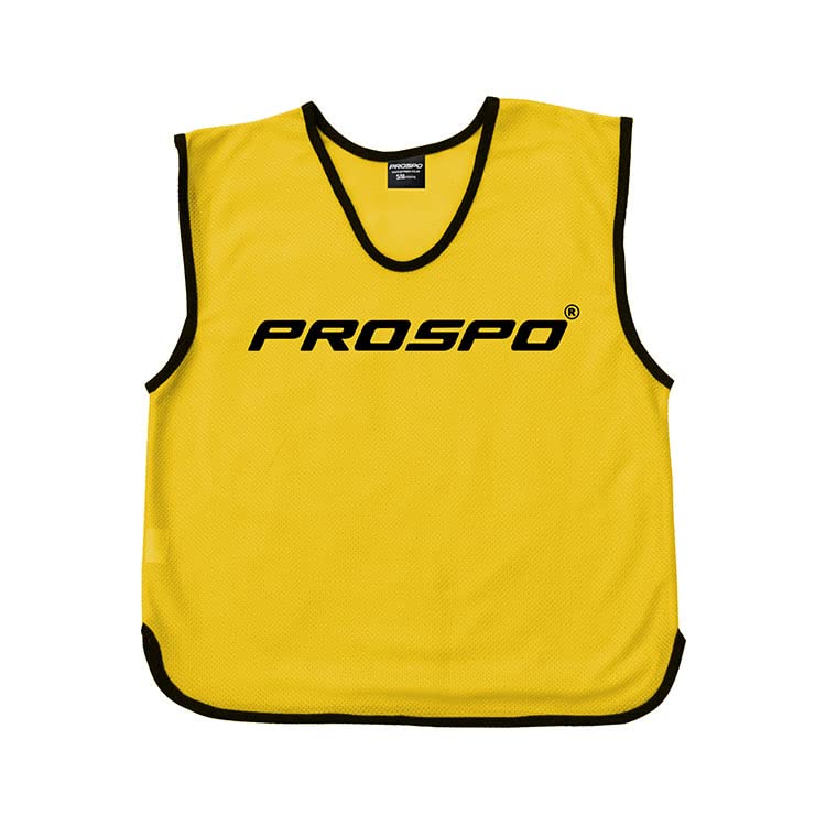 Prospo Training Bibs [5 Pack] - Pro Football Training Vests - 16 Colours & 4 Sizes | Multi-Sport Bibs | Kids/Adult Bib | Football Bibs | Training Equipment