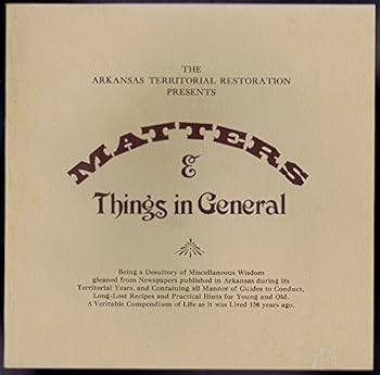 Paperback Matters and Things in General Book