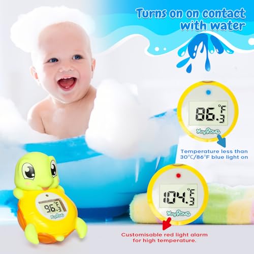 Image of Backstroke Sea Turtle Baby Bath Thermometer,The Infant Baby Bath Floating Toy Safety Temperature Water Thermometer, BPA Free, New Baby Essentials | BPA Free Infant Baby Bath Floating Temperature Toy ,Water Thermometer, New Baby Essentials