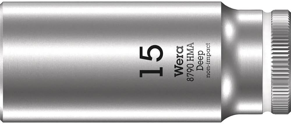 Wera 05004512001 8790 HMA DEEP 1/4" SOCKET 15 X 50 MM