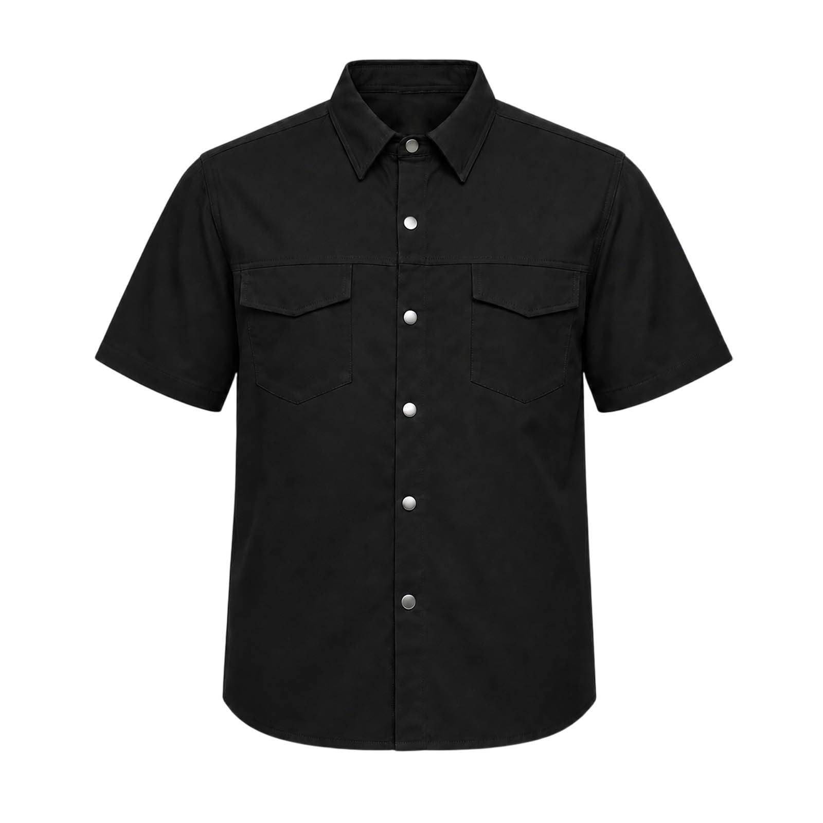 Tuta da jogging da uomo, pantaloni cargo corti | Camicia da lavoro da uomo con abbottonatura, multitasche, robusta, per giardinaggio, fai da te, all'aperto, leggera e comoda