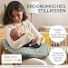 Niimo® Stillkissen Klein für Baby – Halbmond aus 100% Baumwolle, Oeko-TEX® Standard 100, Stillhörnchen Waschbar & Atmungsaktiv, Kleines Stillkissen (15,5 x 39 cm)