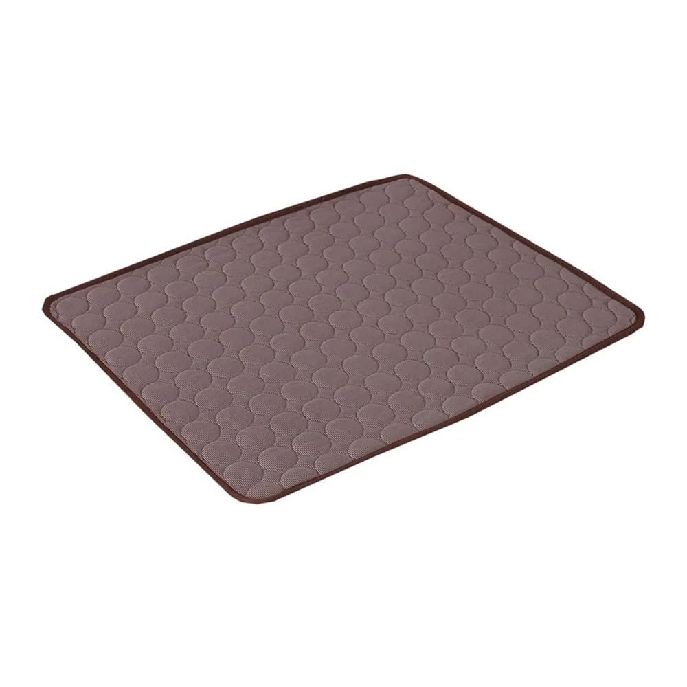 Alfombrilla de refrigeración para perros, cama fría extra grande para perros pequeños y grandes, accesorios para mascotas, manta duradera para sofá, gato (café, 2XL, 150 x 100 cm)