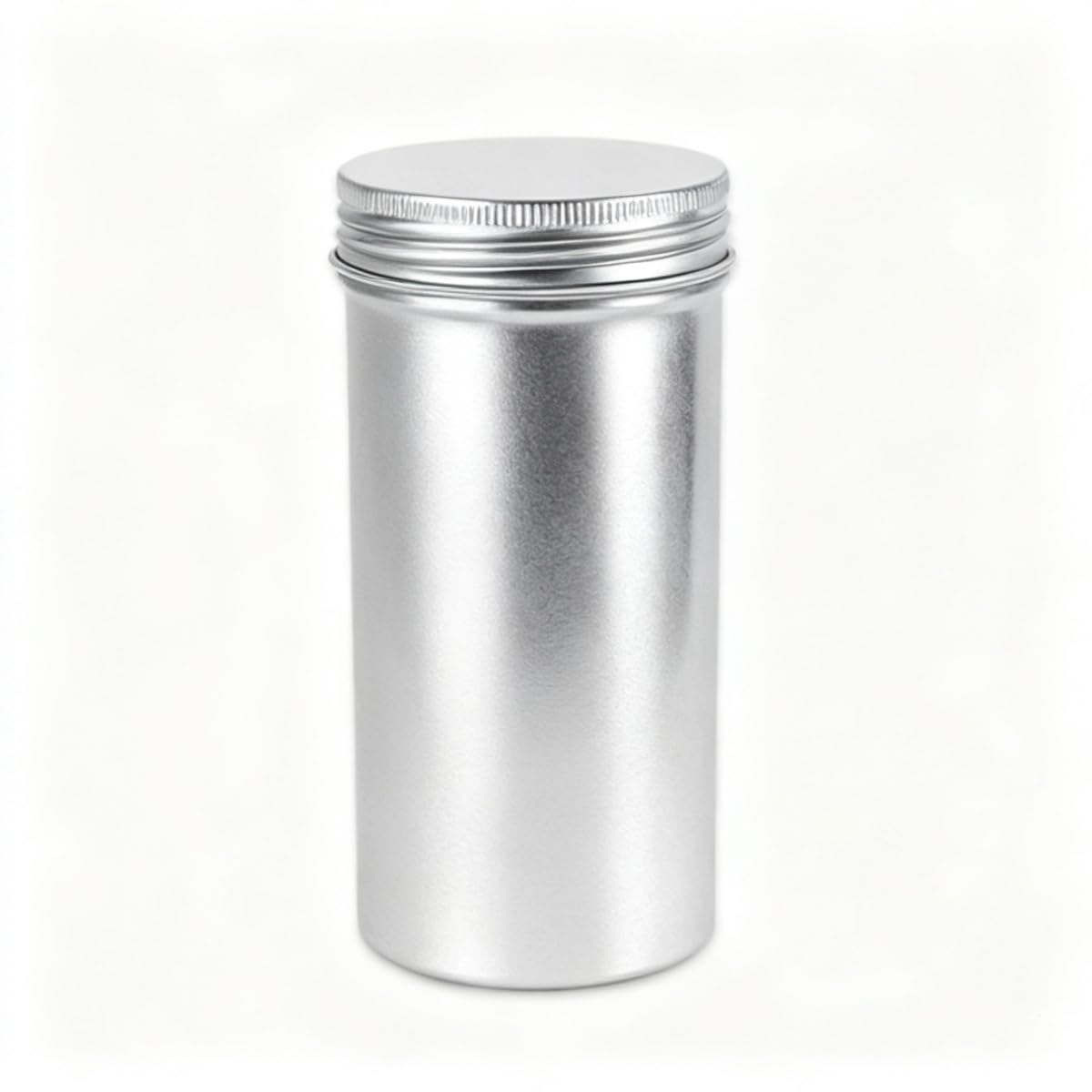 30 szt. gwintowanych okrągłych puszek aluminiowych, woskowe pudełko aluminiowe na kosmetyki, okrągłe, puste słoiki na krem, balsam, biżuterię (68 x 25 mm, 60 ml)