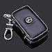 Gaocar Auto Parts Car Key case for Mercedes-Benz,Genuine Leather Car Smart Key Chain Keychain Holder Metal Hook and Keyring Zipper Bag for Remote Key Fob - Black (for Mercedes-Benz)