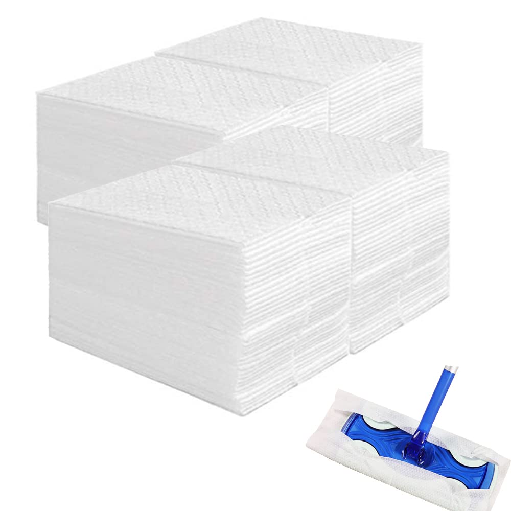 JINYUDOME Disposable Dry Mop Pad Refills, Large 9.8 x 16 inches Sweeper Disposable Dry Floor Mop Duster Cloths,100 Count