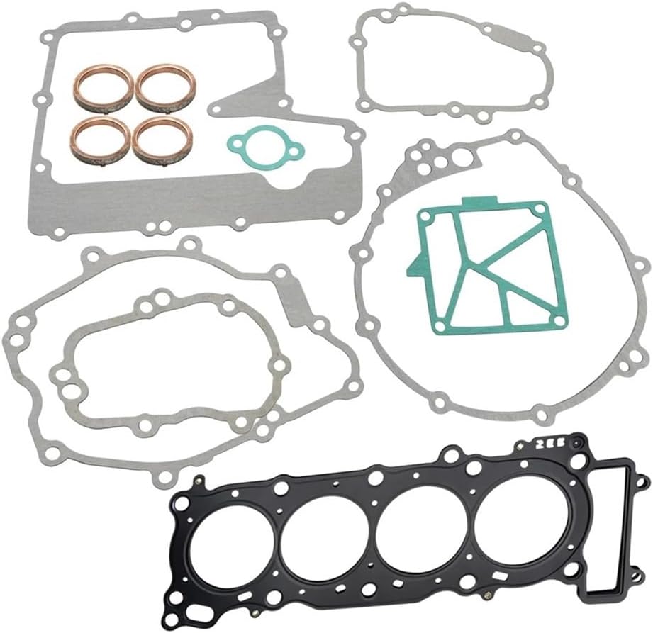 Motorcycle Cylinder Engine Crankcase Oil Pan Clutch Cover Gasket Kits For R6 YZFR6 03-05(The kits)