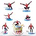 Spiderman Decoración para Tartas, Topper Spiderman, 8 pcs Decoracion Spiderman Cumpleaños, Spiderman, Spiderman Cake Topper, Decoración Pastel de Cumpleaños, Regalos para Niños