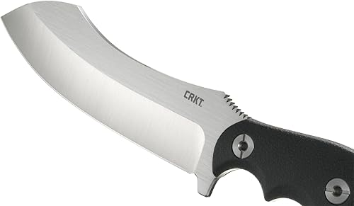 Miniatura 9 de CRKT Catchall Cuchillo de hoja fija con funda hoja de caza resistente y exterior, nailon con mango de goma y funda termoplástica 2866, plateado