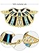 SATINIOR Egyptian Costume Accessory Includes Egyptian Belt Collar Wristbands, Multicoloured, Medium