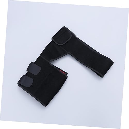 Miniatura 4 de 1 soporte de compresión de cadera ajustable para muslos e ingles, isquiotibiales de cadera y envoltura negra para fitness