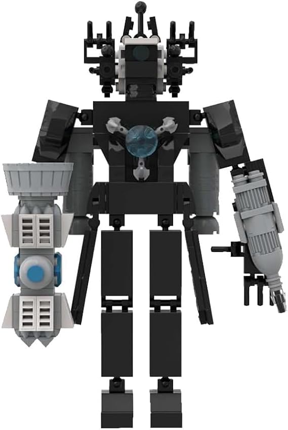 Upgraded Titan Photographer Building Blocks Toys, Skibidi Toilet Series Figure Models Reproducible Assembly Skibidi Toy Leveling Blocks Toys, Fun Educational Toys for Fans and Kids A