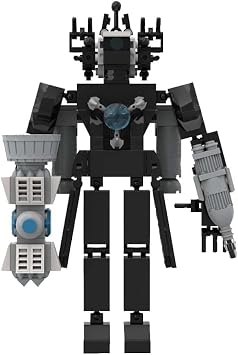 Upgraded Titan Photographer Building Blocks Toys, Skibidi Toilet Series Figure Models Reproducible Assembly Skibidi Toy Leveling Blocks Toys, Fun Educational Toys for Fans and Kids A