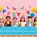3 Pack Cartoon Story Tablecloths Birthday Party Supplies, Cow Pattern Printed Table Cover Blue Sky and White Cloud, Toy Inspired Story Tablecloth for Birthday Party Decorations, 54 x 108 inch