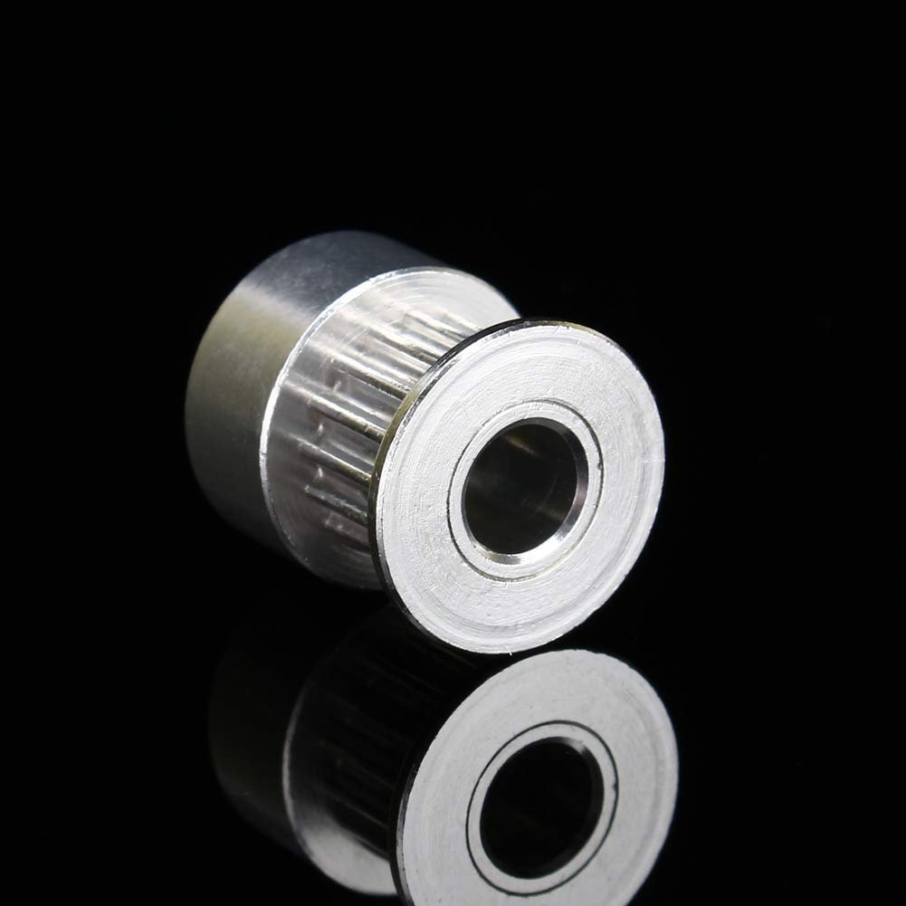 Compact Aluminum Timing Pulley Set, 16 Teeth, 5mm Bore, Fits NEMA 17 Stepper Motors, 6mm GT2 Timing Belt, Easy to Carry, Easy Operate, Aluminum Teeth Pulley, Precise Design for