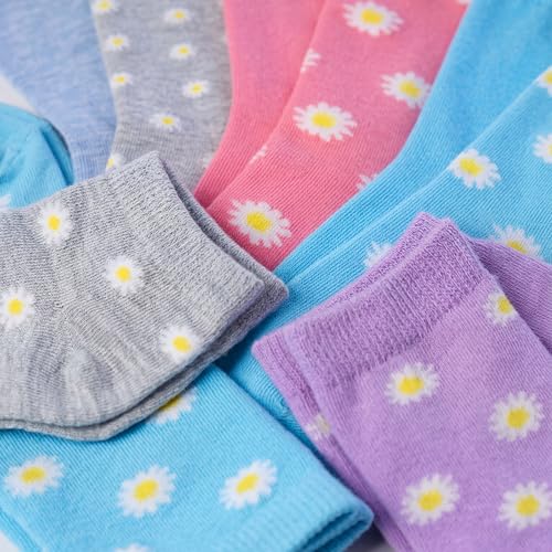 Image of Tipi Toe Women's Fun Patterned Dress Socks, 12-Pack Lightweight Colorful Crew Socks, Casual Novelty Assorted Designs