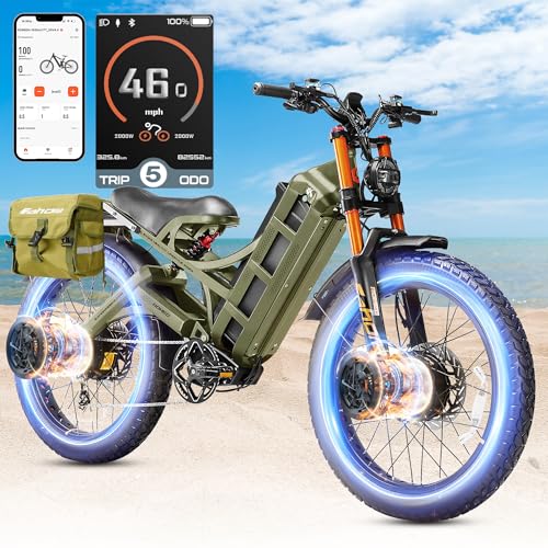 Image of 2026 eAhora Romeo Pro 3 /2 52-46 Mph Electric Bike for Adults, 6000W /4000W /2500W Dual Motor Ebike 60V 80Ah /52V 70Ah Battery 235+Miles Long Range, 26*4.0 inch /20*4.5 inch Fat Tire, Full Suspension, All Terrain