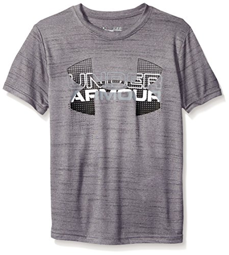 Under Armour Boys' Tech Big Logo Hybrid Short Sleeve