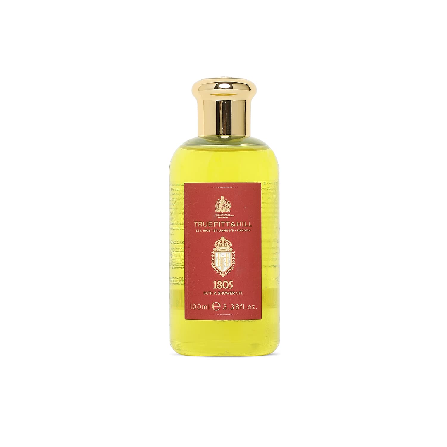 1805 Bath and Shower Gel For Men| 100 ml|Body Wash For Men|Sulphate Free|Paraben Free|Fresh & Oceanic Fragrance |Deep Cleansing|Bergamot & Lemon| Moisturising & Nourishing