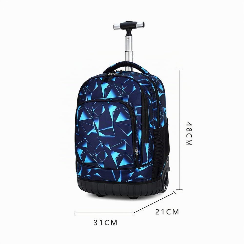 Trolley Rucksack, Kinder Trolley Schultasche mit Rollen Rucksack Schultrolley Rucksäcke Kinder Schulrucksack Schulranzen mit Rollen