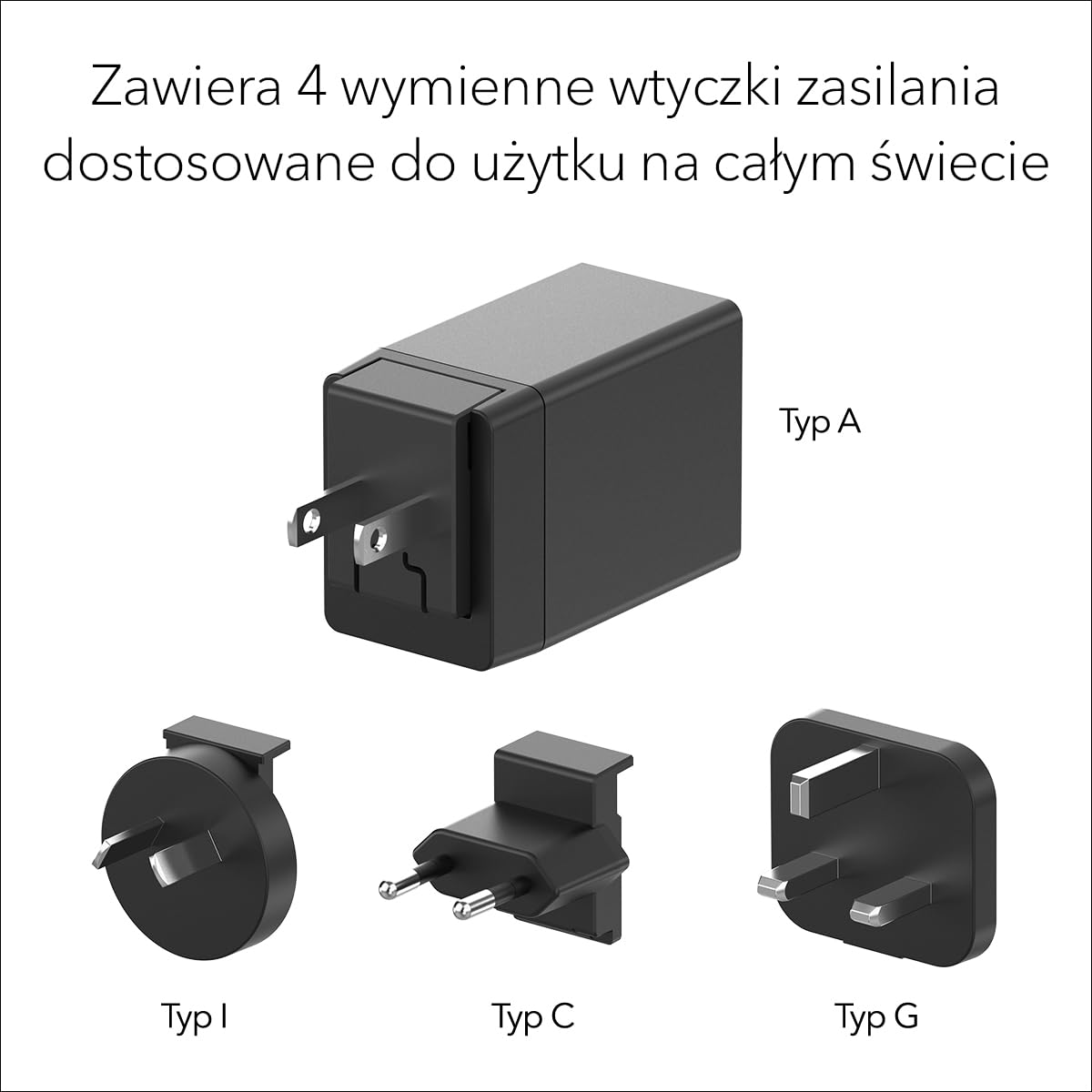NETGEAR Nighthawk (MHPADPT) szybka ładowarka mobilna– zasila urządzenia Nighthawk M7 Pro, M7, M6 Pro, M6 lub M3 lub inne urządzenia USB-C, gotowa do podróży międzynarodowych, kompaktowa konstrukcja