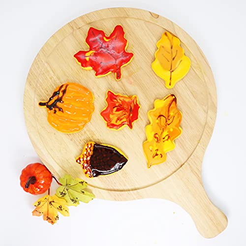 ORPEY Six-Piece Stainless Steel Fall Cookie Cutter Set #TOP27