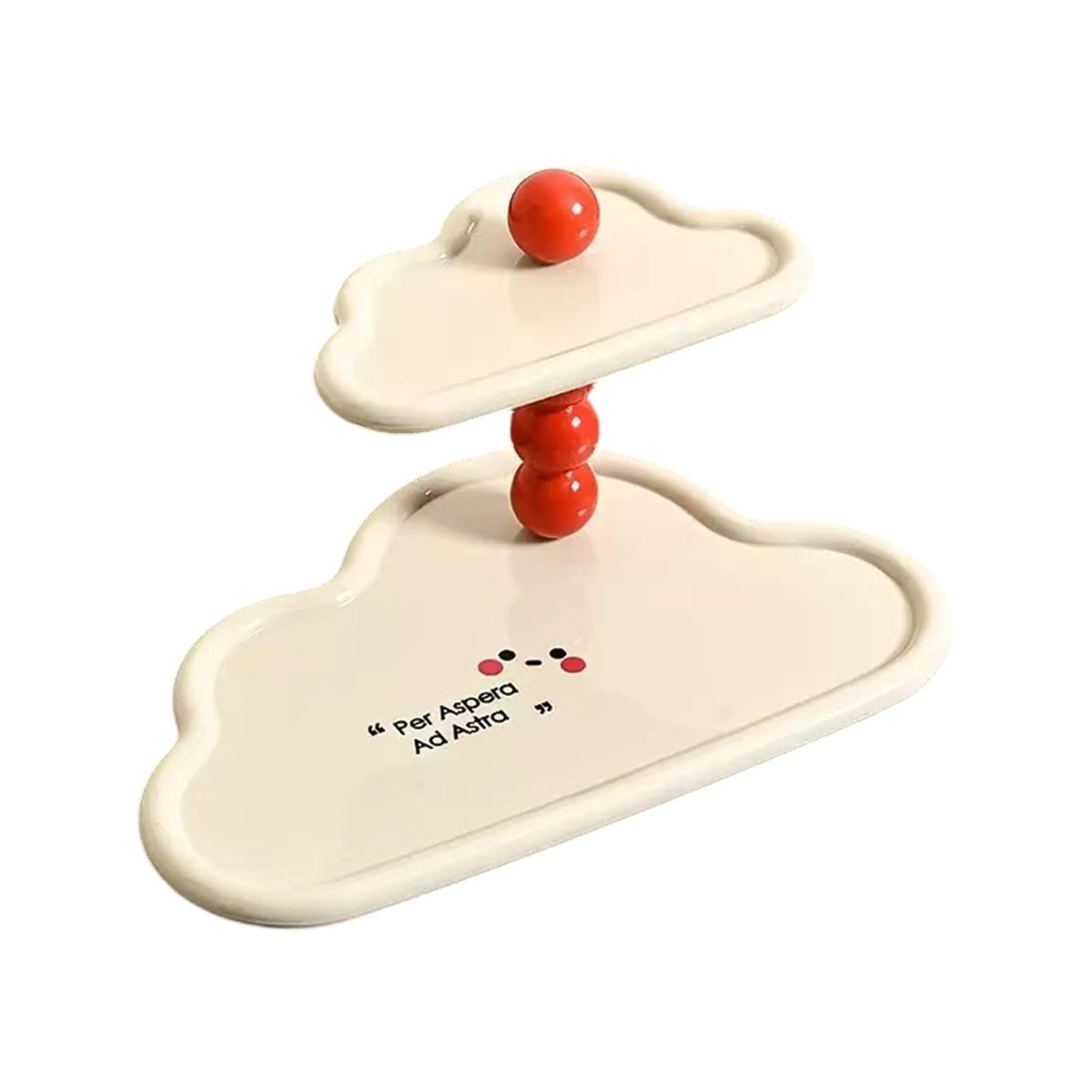 Layer Cloud Shape Shelf for Keys Jewelry and Perfumes with Sturdy ABS Materials Modern Homes Decors Double Layer Cloud Shelf
