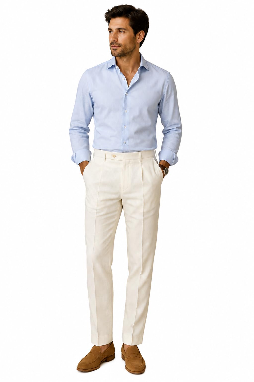 denro Formal Pants for Men Office Wear | Comfort-Finish Stylish Tailored Fit | Polyester Lyocell Blend for Men, Boys, Gents Bottom Trouser-picture-31