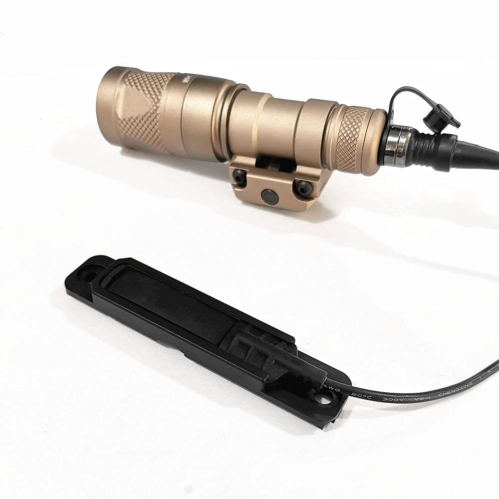 HWZ Sistema de control de luz táctico para Mlok compatible Keymod CNC panel de bolsillo para M300 M600 linterna presión pad interruptor ranura