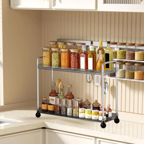 Organisateur de comptoir de salle de bain étagère à 2 étages premium - 8