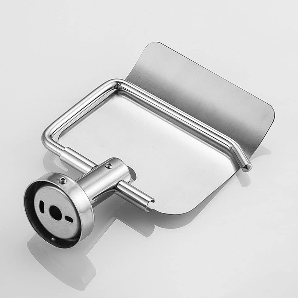 Toilet PaHolder Bathroom Accessories Toilet Paper Holder, Wall Mounted Toilet Paper Roll Holder, Polished Stainless Steel Tissue Roll Hanger for Bathroom Tissue Holder for Bathroom