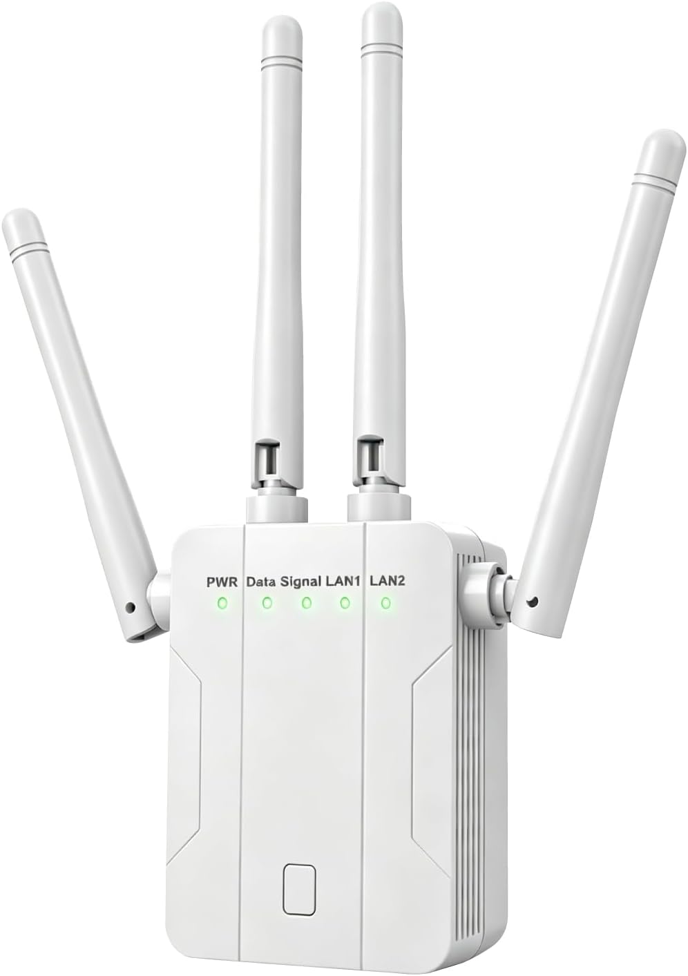 WiFi Extender Signal Booster,1200Mbps WiFi Repeater Dual Band 2.4GHz 5GHz,Wireless Amplifier with Ethernet Port, Mesh Compatible,15000 Sq.ft Whole Home Coverage for Home Villa Apartment (White)