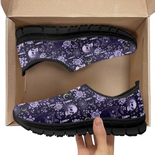 Image of Women's Loafers Slip On Slip Shoe Casual Walking Shoes Non Slip Work Shoes Mesh Athletic Sneakers