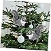 CATIEBYE Small Plush Squirrel Ornament Vivid Realistic Furry Animal Figurine for Desktop Decoration and Christmas Tree Hanging Cute Gray Squirrel for Festive Home and Photography Props