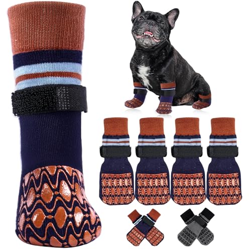 Kuoser Non Slip Dog Socks 4Pack