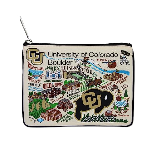 Catstudio Zipper Pouch, University of Colorado Boulder Travel Toiletry Bag, 5 x 7, Ideal Makeup Bag, Dog Treat Pouch, or Purse Pouch to Organize Supplies for Grads & Alumni