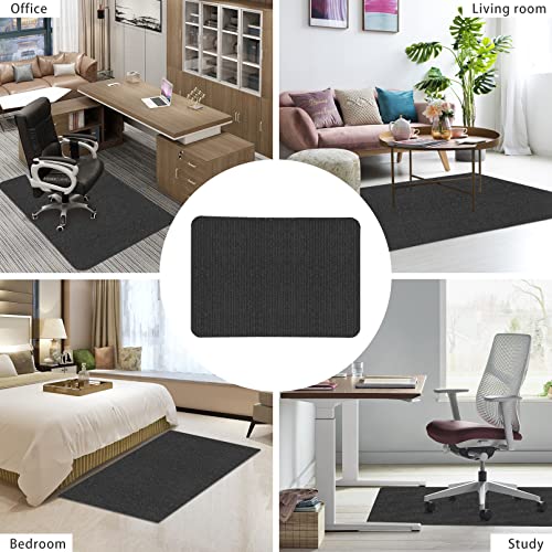 Chair Mat For Hard Floors,Computer Gaming Chair Mat,Office Chair Mats For Hardwood & Tile Floor,Large Anti-Slip Floor Protector Rug,Anti-Slip,Easy To Clean,Dark Grey(48"X36") #TOP4