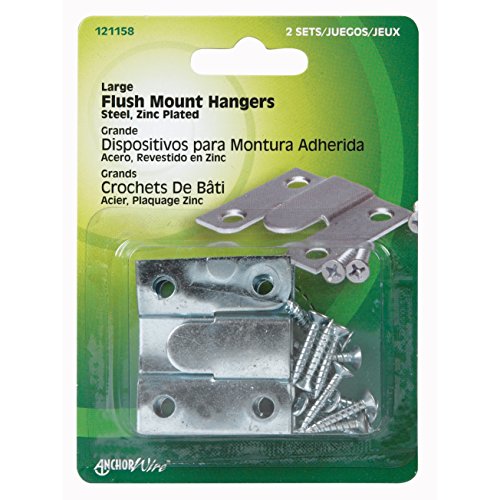 Image of Hillman AnchorWire Silver Flush-Mount Picture Hanger 3 lb. 2 pk Steel