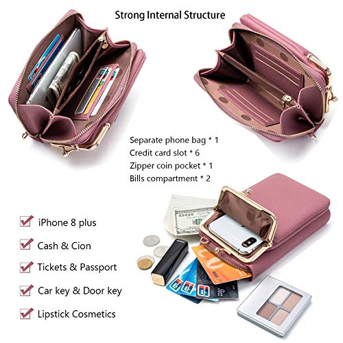 YIMENGYA Borsa da donna a tracolla per telefono da...