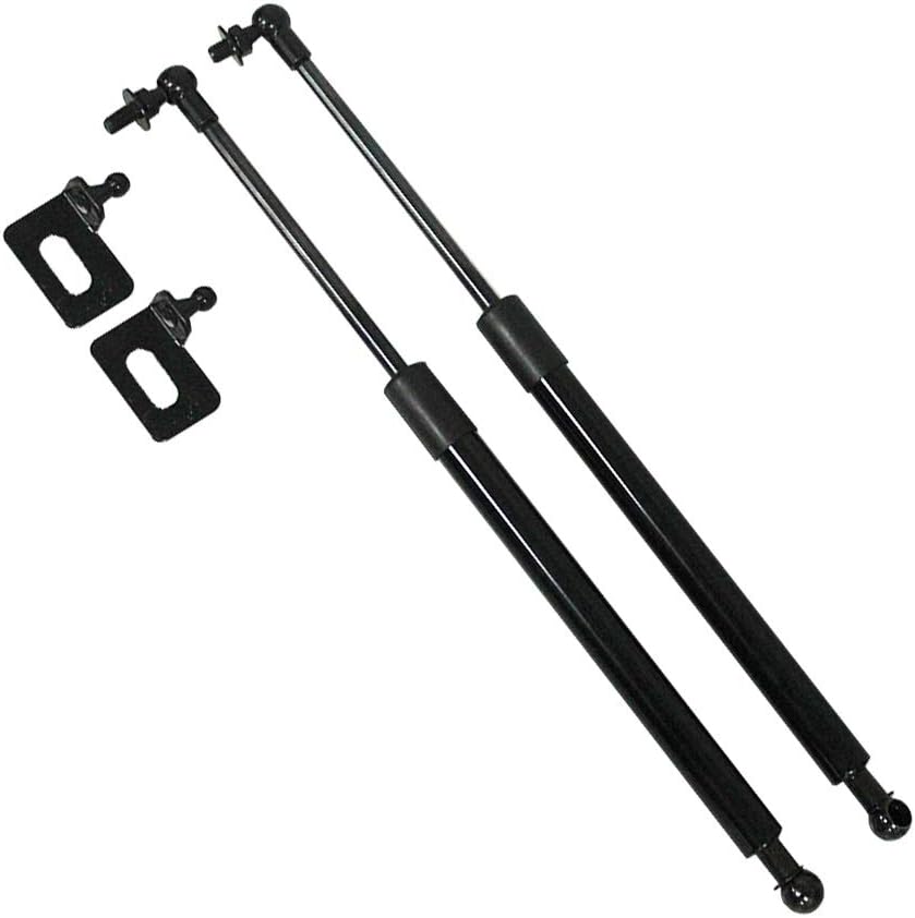 TSUBASA Lift Supports for Toyota AE86 1983-1987 Front Bonnet Hood Modify Carbon Fiber Gas Charged Shock Dampers Spring Struts Bar (2 PCS) (Normal Black)