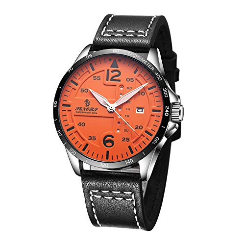 Montre Homme à Quartz Elégante et Mince au Design Minimaliste Noir Chic