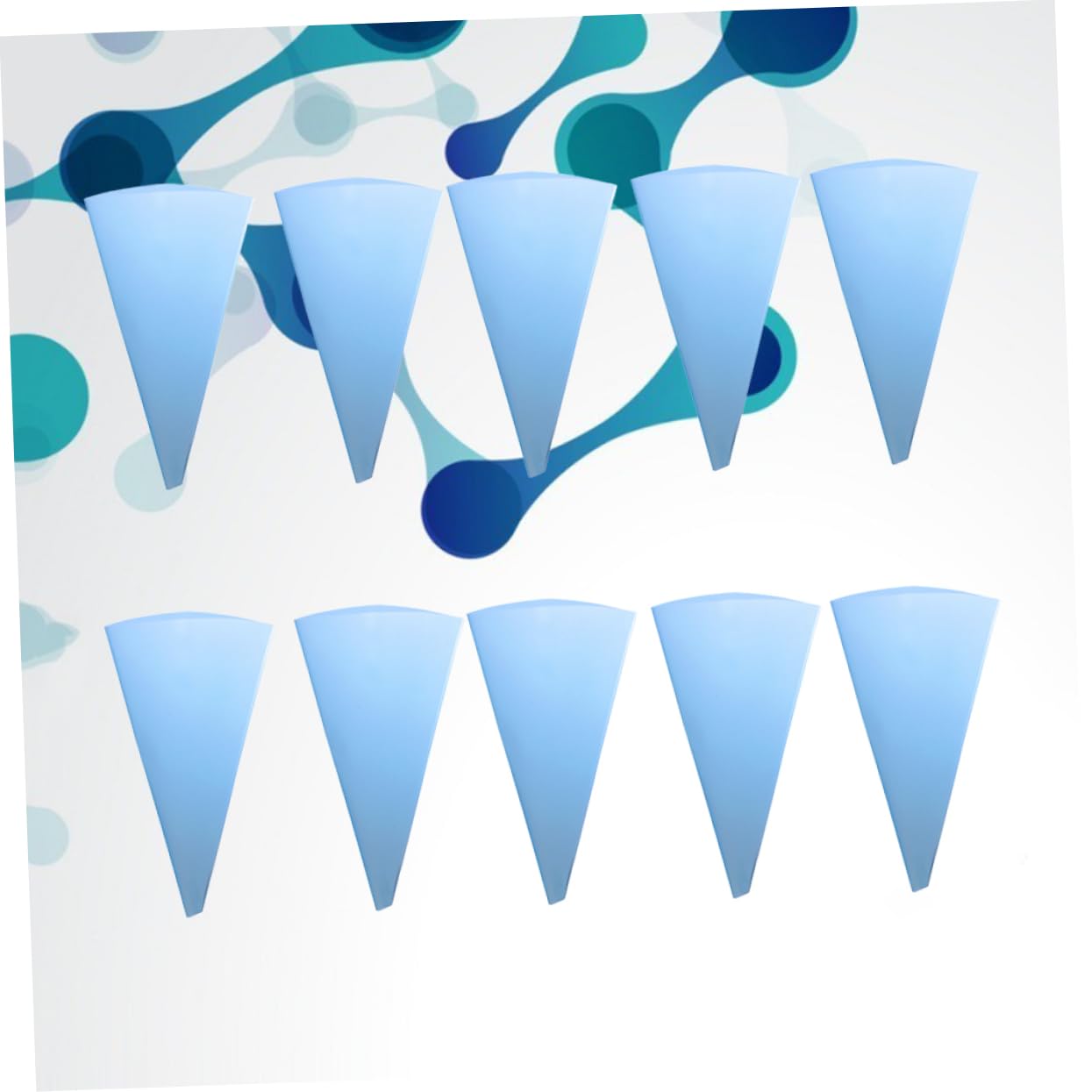 PRETYZOOM 10Pcs Eva Icing Bags Cake Decorating Piping Bags for Pastries Cupcakes Cookies More for DIY Baking and Precise Food Shaping