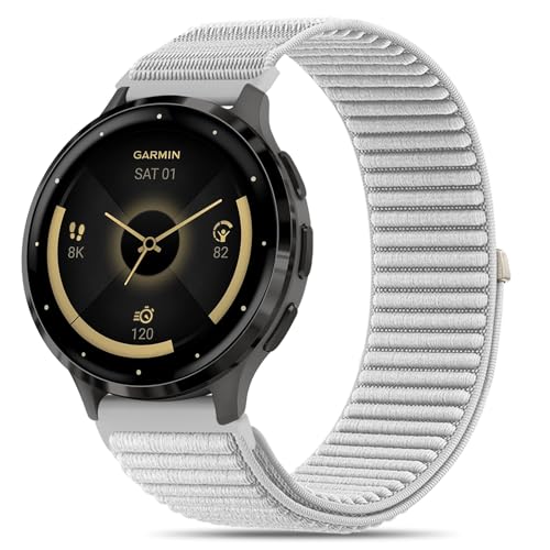 Huadea 22mm �ʃt�@�X�i�[�i�C���� Garmin Venu 2 /Venu 3/Vivoactive 4/Venu 4 45mm�Ή��r���v�o���h �N�C�b�N�����[�X�X�|�[�c�X�g���b�v Forerunner 570-47mm/265/255/255 