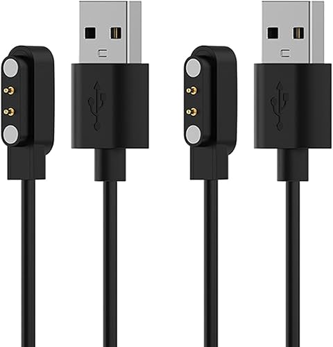 Compatible con SKG V7, V7 Pro, V7 Cyber, V7-2, R8 cargador de reloj inteligente, cargador de repuesto de cable de carga USB magnético para SKG V7