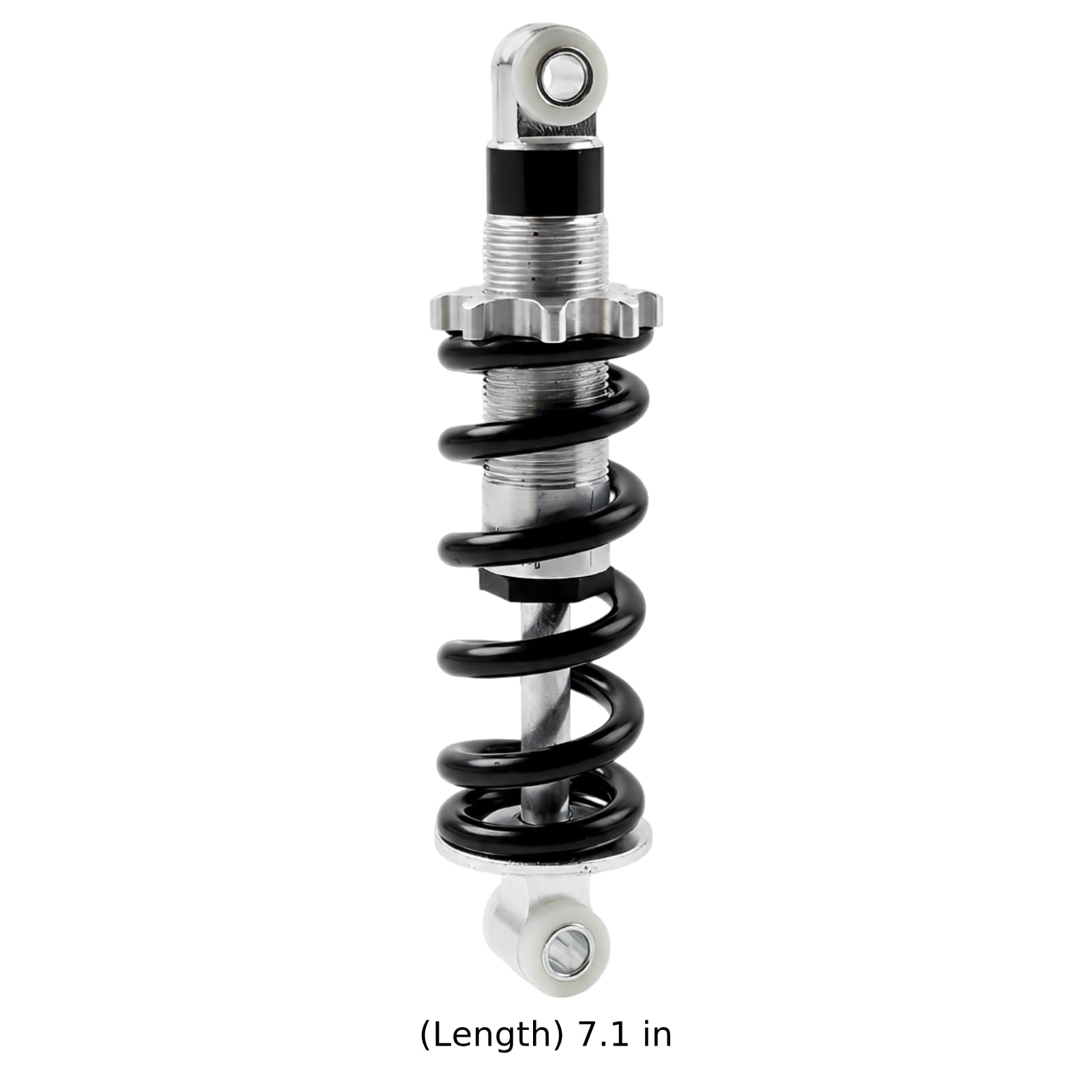 Amortisseur arrière pour vélo Tout Terrain, entraxe 16 cm, Ressort 750 LB, 340 kg, précharge réglable, pour vélo électrique, vélo Pliant, véhicule électrique, Trottinette, Argent et Noir