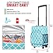 dbest products Ultra Compact Cooler Smart Cart, Moroccan Tile Insulated Collapsible Rolling Tailgate BBQ Beach Summer