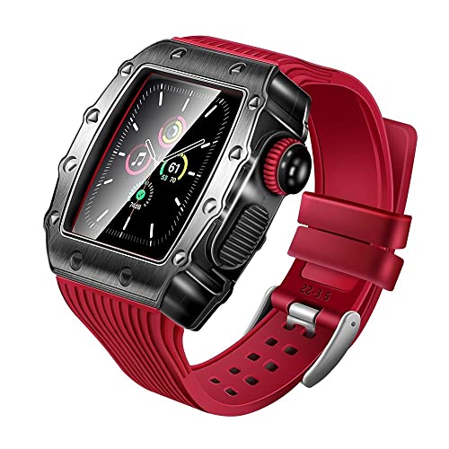 Évitez les rayures sur Apple Watch 41mm grâce au kit de modification CZKE avec bracelet et pare-chocs