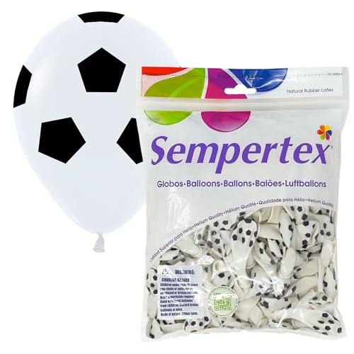 Ballons en latex imprime football Sempertex 12,7 cm deco anniversaire mariage baby shower